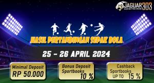Hasil Pertandingan Sepak Bola 25 - 26 April 2024