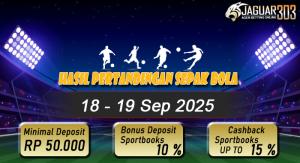 Hasil Pertandingan Sepak Bola 18 - 19 September 2025